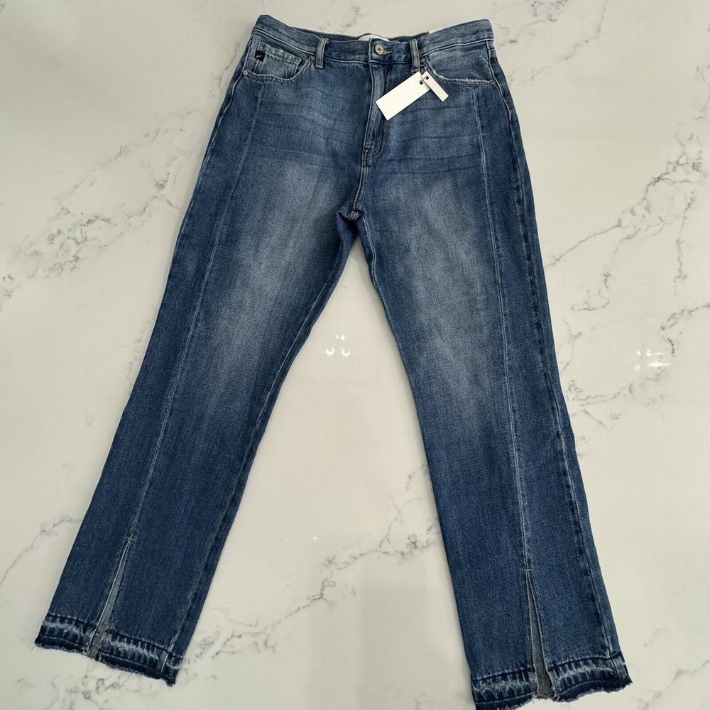 Kancan‎ Jeans Women's 11/29 Vintage 90's Medium Raw Hem Slit KC8721M